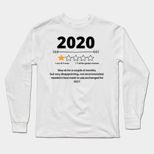 2020 Review Fun Design Exchange for 2021 Long Sleeve T-Shirt